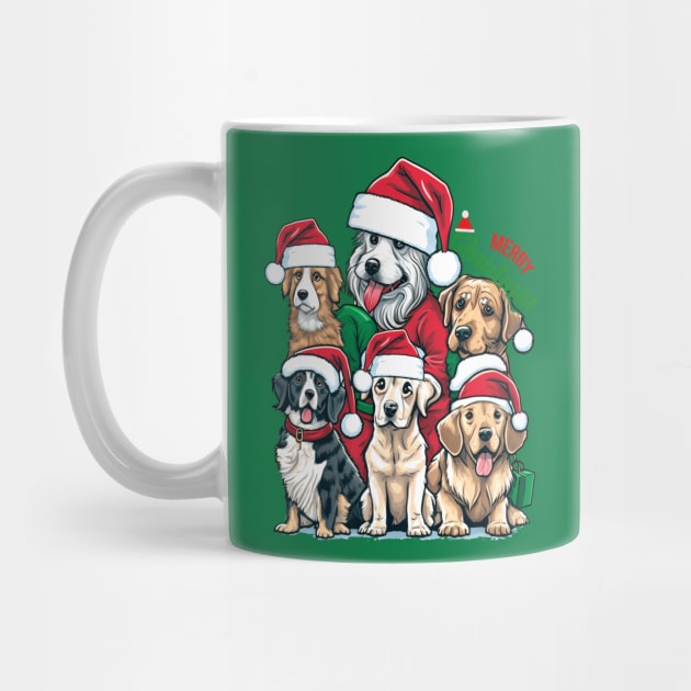 Merry Christmas Puppy Squad Dogs by RubyCollection